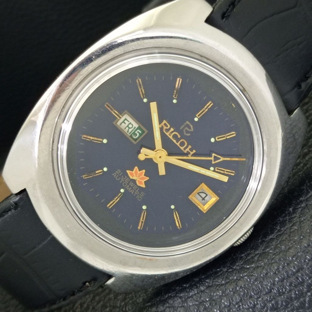 

ВИНТАЖНЫЕ ЧАСЫ RICOH R31 АВТОМАТИЧЕСКИЕ ЯПОНСКИЕ МУЖСКИЕ ОРИГИНАЛЬНЫЙ ЦИФЕРБЛАТ a701957-5 R207-a701957