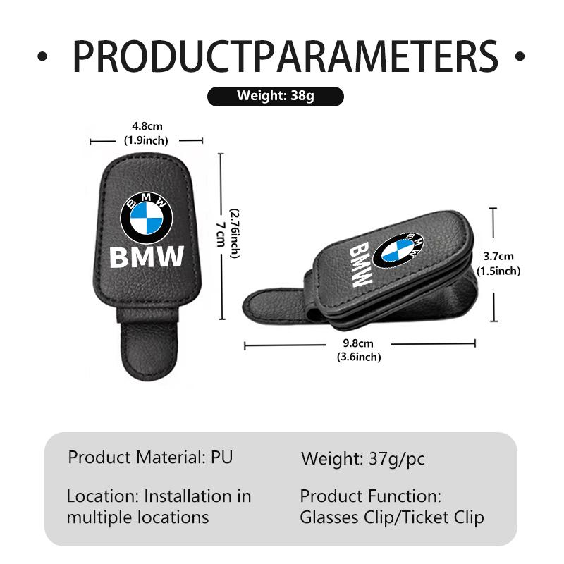For BMW Multifunctional Car Sun Visor Glasses Holder Sunglasses Clip M Performance E36 E46 E60 E90 E91 E92 E93 F30 F20
