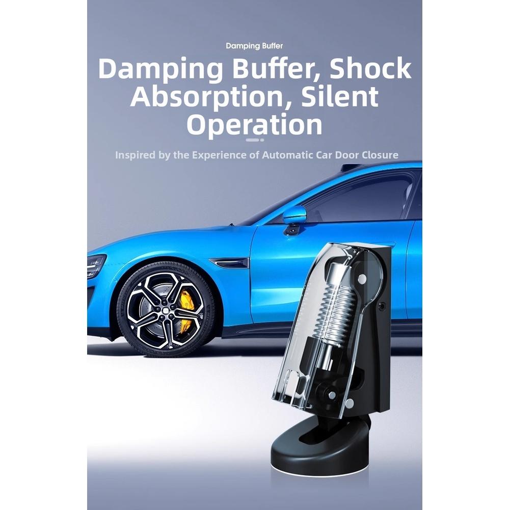 Pro tiché místnosti Černá, Šedá Hydraulický doraz dveří Slitina zinku Kompaktní design Hladké tlumení Nastavitelný až do 4 cm