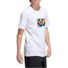 Adidas Originals Printed Metropolitan World Pips Short Sleeve T-Shirt Men Tops White HM9360