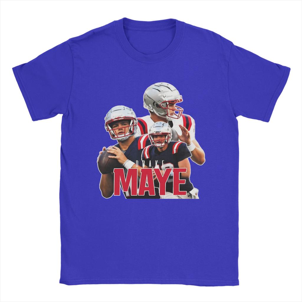Vintage Drake Maye Football Maye Bootleg T Shirt Summer Hippie T Shirts Unisex Cotton O Neck Plus Size Top Tees Street Style Tshirt
