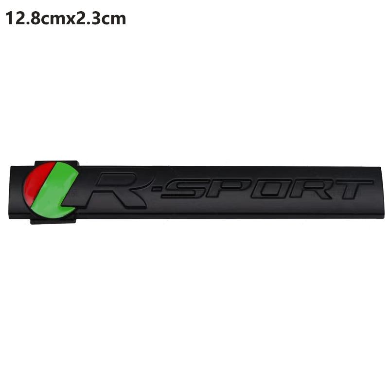 1pc 3d Metal R-Sport Logo Badge Sticker Front Grill Rear Trunk Side Fender Emblem Decal
