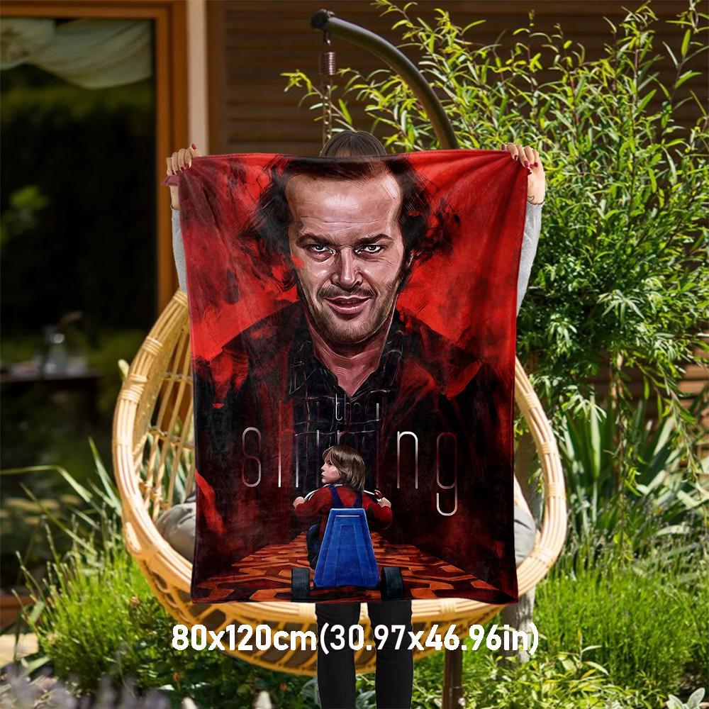 

1PC The Shining Outdoor Flannel Blanket Soft Plush Decor for Picnics, camping,Bedroom, Playroom, Office1199A 80x120cm(31x47inch)