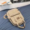 Women's Large Capacity Backpack Corduroy Student Schoolbag
