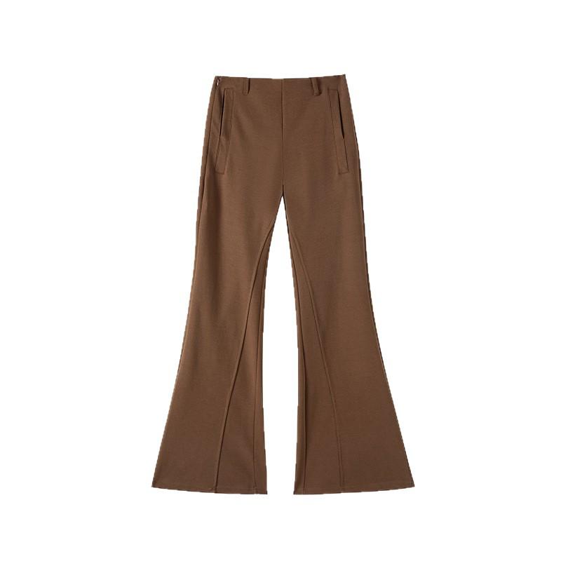2026 Spring Women's Petite Low-Waist Micro-Flare Wide-Leg Sweatpants – Slimming, High-End Feel