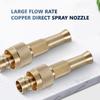 SEAMETAL Spray Nozzle Brass Water Gun High Pressure Direct Spray Quick Connect Adjustable Watering Gun Home Garden Sprinkler
