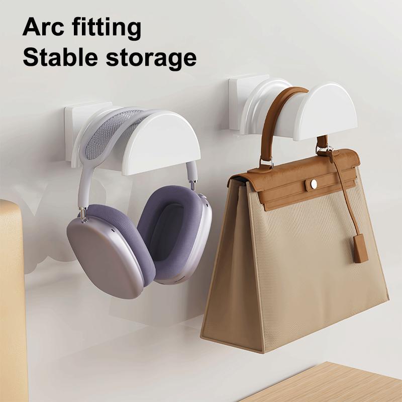 2 Peças Suporte Universal para Fones de Ouvido Gancho Adesivo de Parede Suporte sob a Mesa Suporte para Headset Suporte para Fone de Ouvido de Jogo