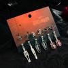 Halloween Ohrring-Set Cartoon Lustig Kürbiskopf Geist Fledermaus Elemente Quaste Ohrschmuck-Set Gruselig Spaß Trendige Damen-Accessoires