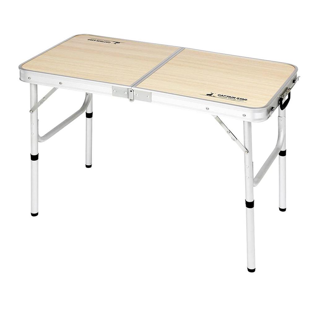 CAPTAIN STAG Easy To Eat At Can Fit a Picnic Trunk Width 90 X Depth 45 X Height Two Height Adjustment Just the Right Size for Table, Height, Sheet,