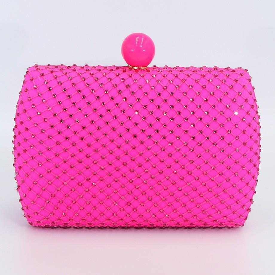 Kvinnors flerfärgade strass-clutch: Elegant Kvällsväska för Cheongsam och Klänning