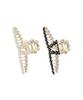 Dieuamour Blanc Floral Cubic Hair Clip