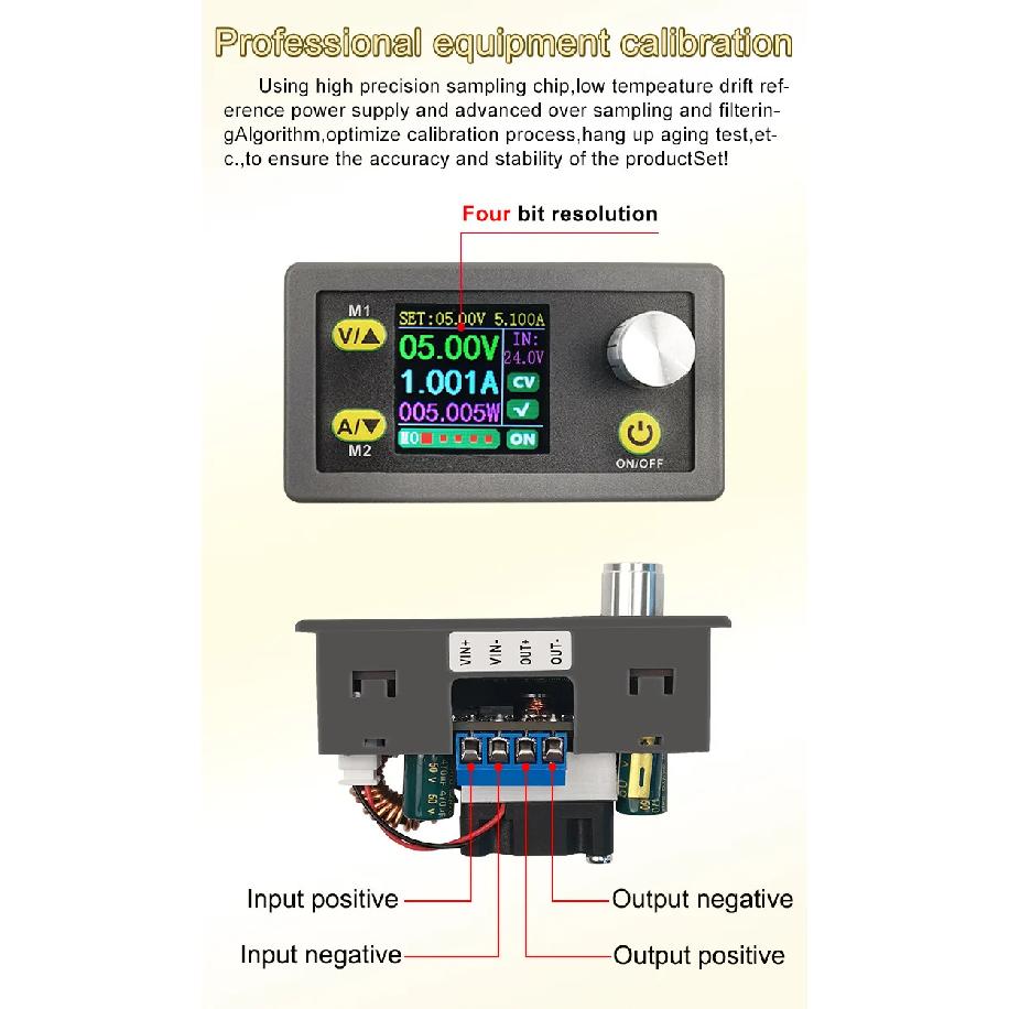 WZ3605E DC DC Buck Boost Converter CC CV 36V 5A Power Module Adjustable Regulated laboratory power supply Voltmeter ammeter