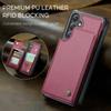 For Samsung Galaxy S26+ Case with RFID Blocking 5 Card Slots CASEME C22 Leather Back Cover