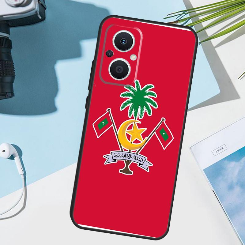 

Чехол с флагом Мальдив для OPPO Reno 12F 11F 13F 14F 8T 7 8 Lite 10 11 12 13 14 OPPO Find X9 X8 X6 X5 Pro OPPO Reno13 Pro