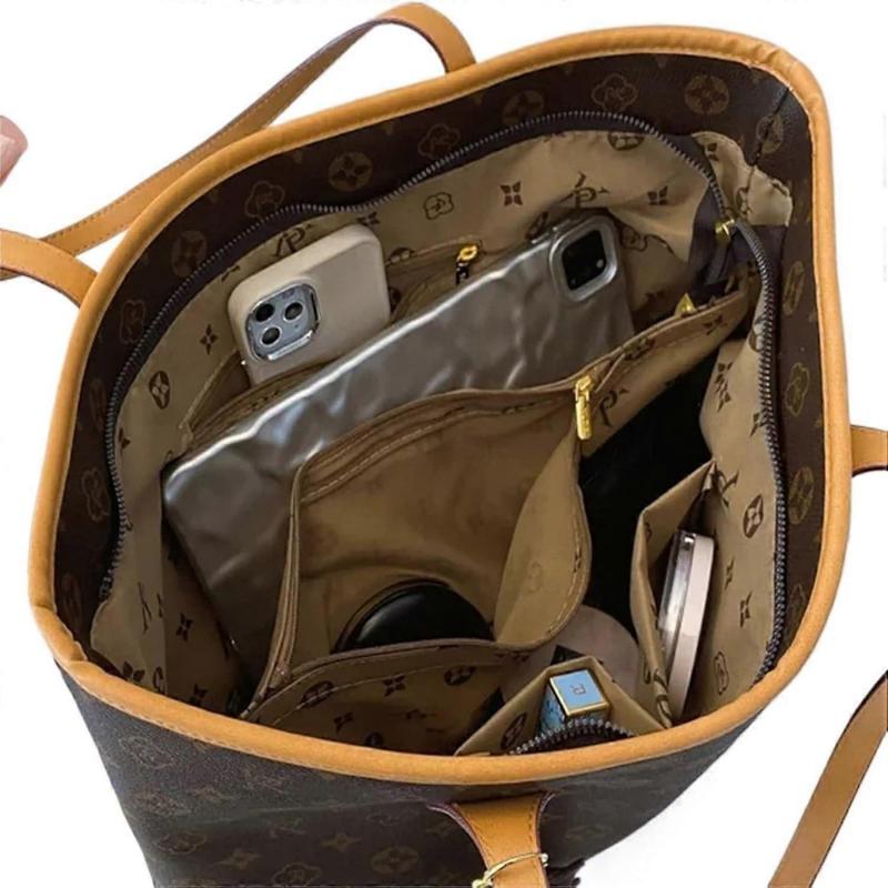 Luxury Tote Bags for Women Soft Leather Shoulder Bag Designer Female Casual Shopping Handbag Sac Ref: 7732