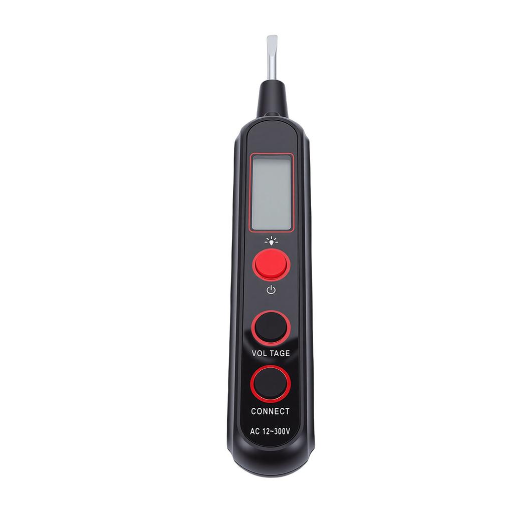 Digital AC Voltage Tester LCD Display Screen Electrical Breakpoint Detection AC Voltage Detector with Flashlight