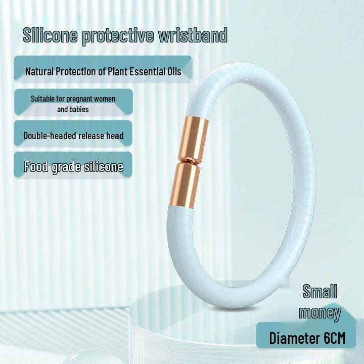 Xiaohongshu Endorsed Mosquito Repellent Bracelet for Kids & Adults, Snap-On Ring, Wearable Ankle Band, Anti-Mosquito & Insect Bites