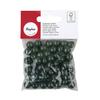 Perles en bois FSC 100%, polies, 10mm ø, vert moyen, 52 pièces