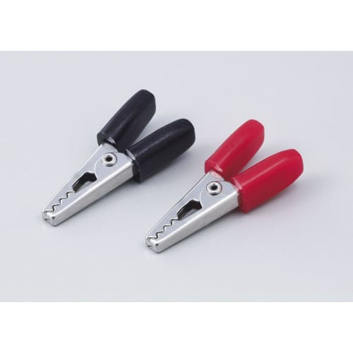 ELPA Small Alligator Clip Wiring Metal Fittings Total Length/Approx. 35mm Red Black 1 Piece Each PU-36NH