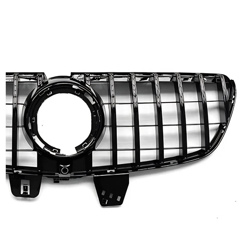 Für Mercedes V-Klasse W447 W448 2015-2019 V250 V260 Sport Kühlergrill Gitter Glänzend Schwarz ABS Stoßstangengrill Autozubehör
