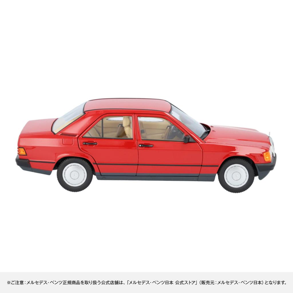[Mercedes-Benz Collection] Genuine 190 E (W201) (1982-1988) 1/18 Scale Signal Red