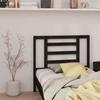 VidaXL Headboard Black 96x4x100 Cm Solid Pine Wood 818804
