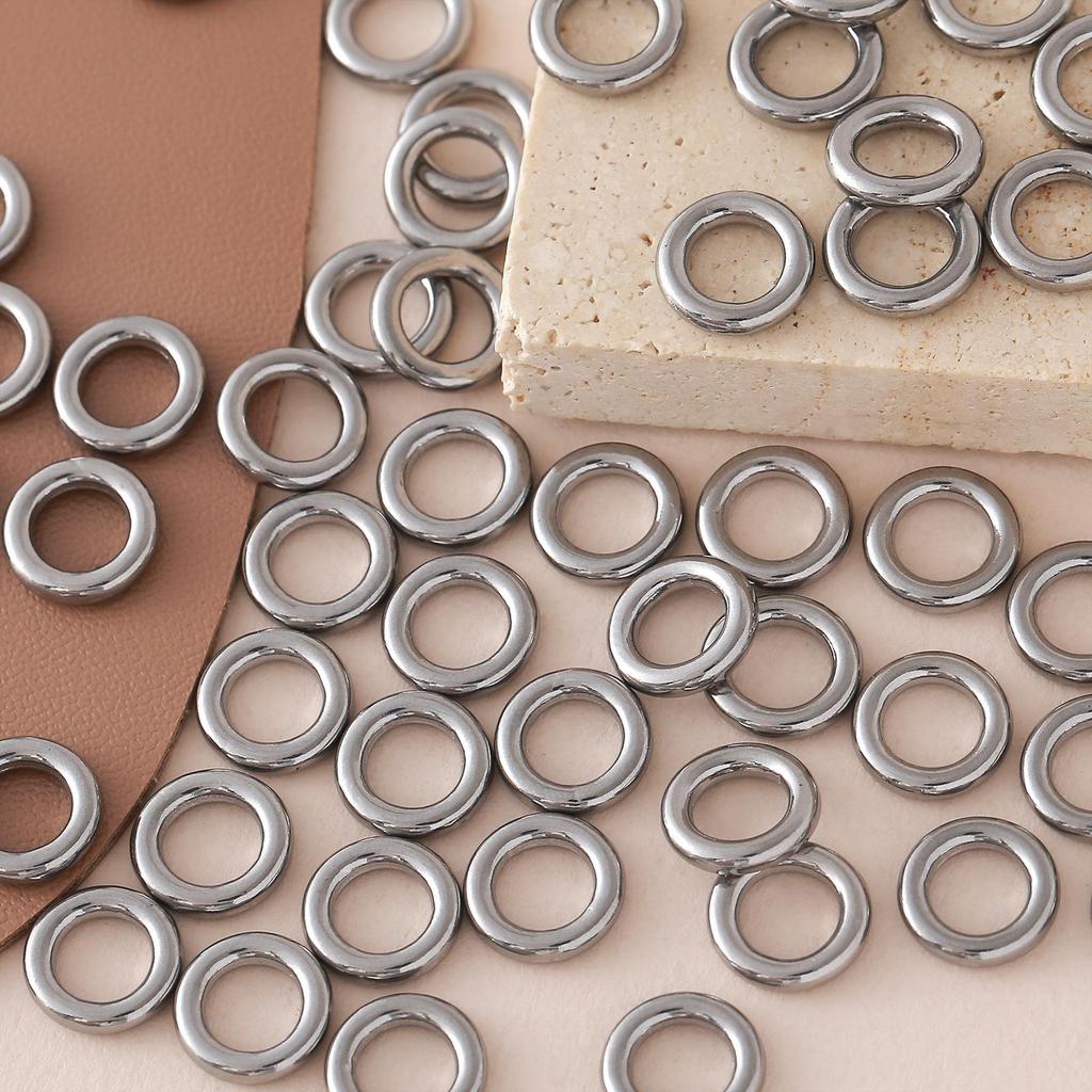 Stainless Steel Jump Rings: Single & Closed Loop for Necklaces, Bracelets, and DIY Accessories