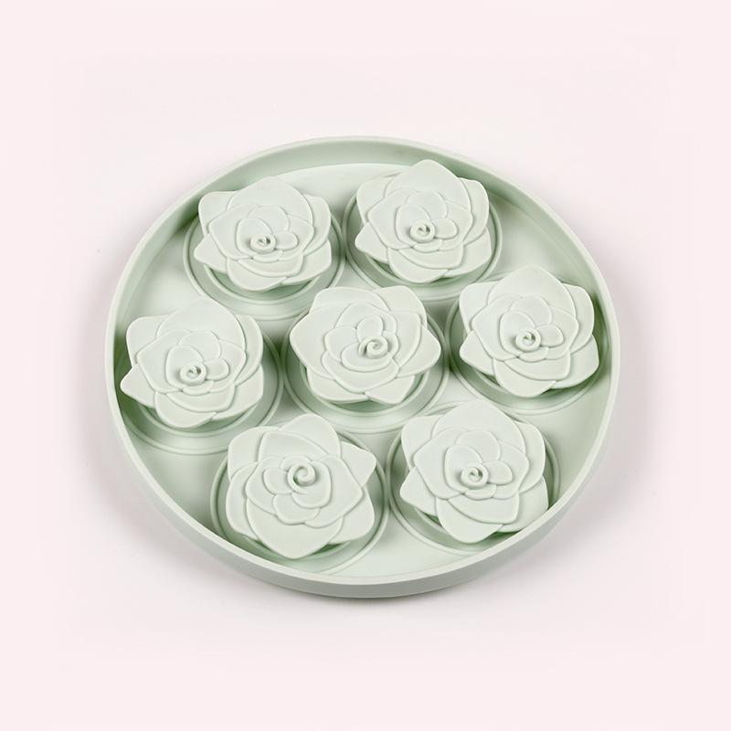 Tapete Redondo de Silicone para Alimentação Lenta de Animais de Estimação Tapete para Lamber para Cães Tapete Anti-Sufocamento para Alimentação Lenta de Gatos Tigela para Alimentação Lenta de Cães Suprimentos para Animais de Estimação