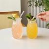 Pineapple Cup High Borosilicate Transparent Glass Heat-resistant Single Layer Cocktail Home Bar Hospitality Juice Cold Drink Cup
