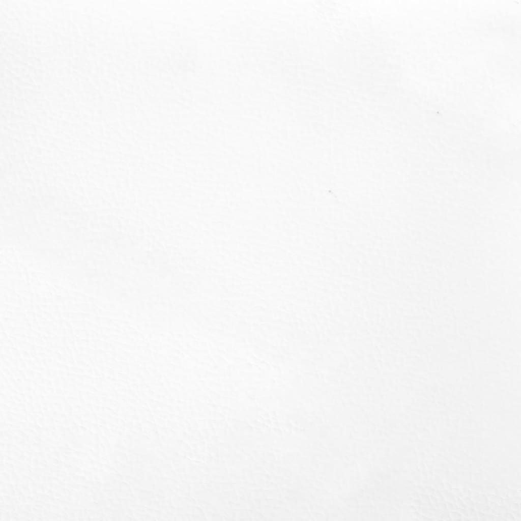 Vidaxl Rama Łóżka, Biała, 160X200 Cm, Sztuczna Skóra