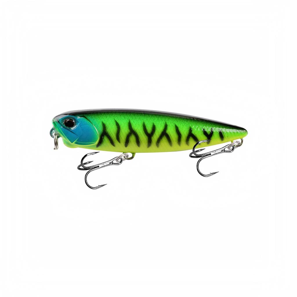 Floating Pencil Topwater Hard Fishing, Realistic Small Artificial for Long and Snakehead