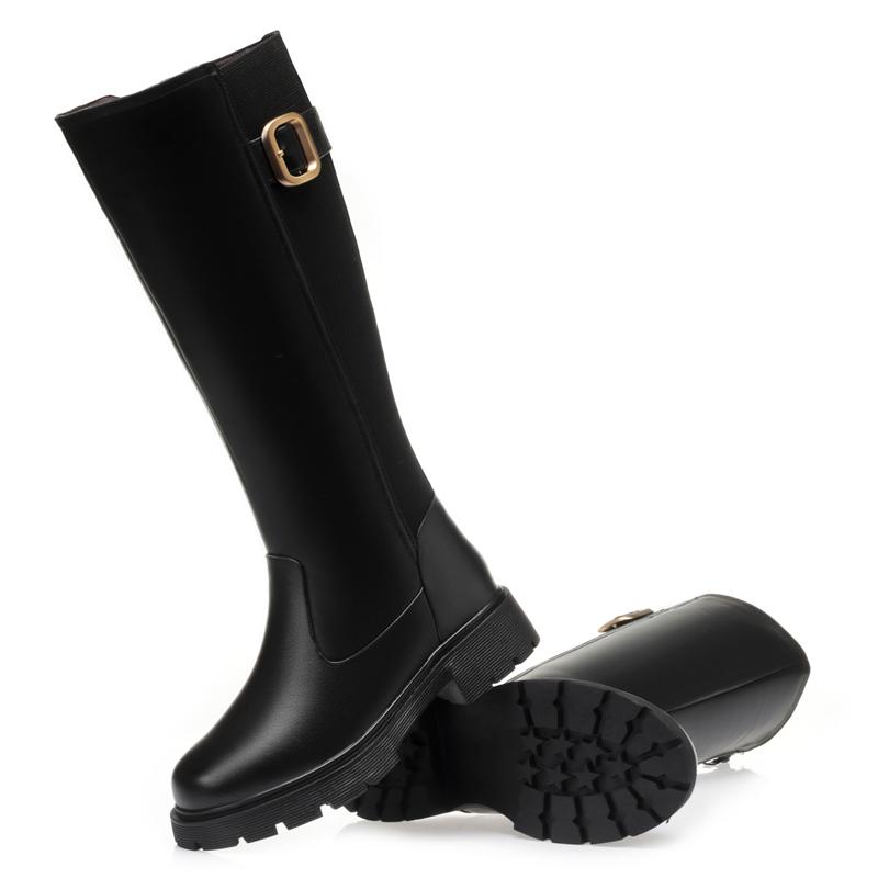 Fashion AIYUQI Women Long Boots Genuine Leather 2024 New Large Size Non-slip Rome Women's Winter Boots Warm Wool High Boots Women