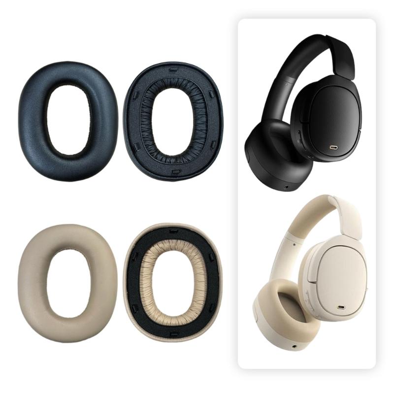 Soft Protein Leather Replacement Ear Pads Noise Isolating Design Breathable Foam Cushions Quick Installation Multi Devic