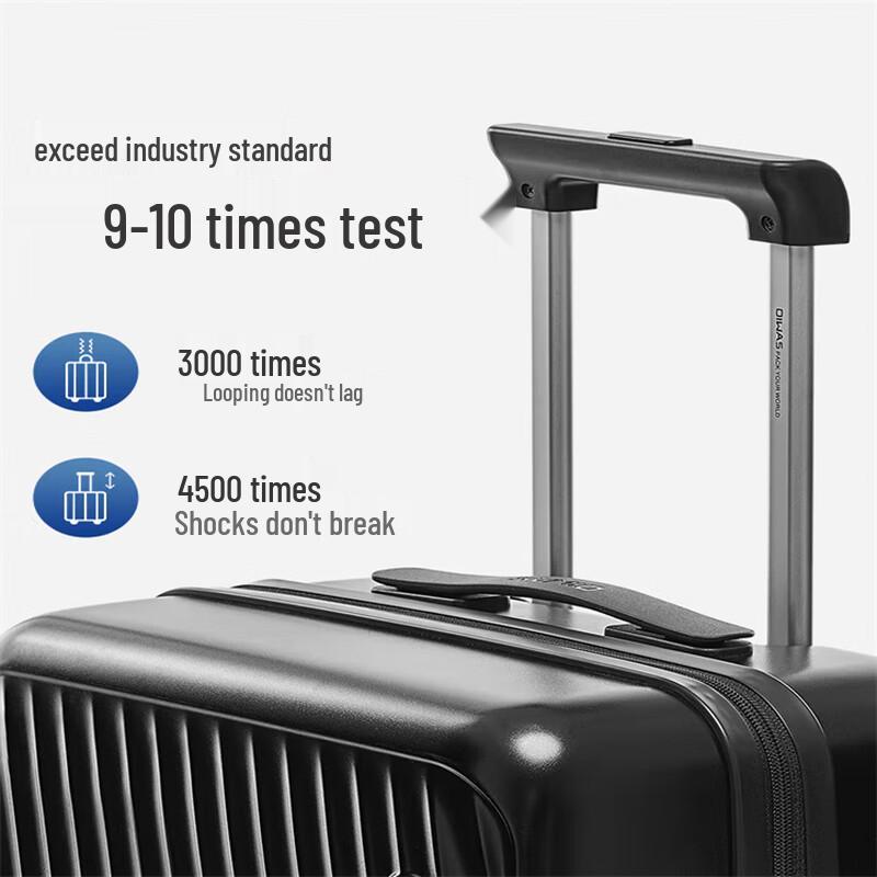 Aihuaishi PC Hardshell Suitcase with Shock-Absorbing Wheels