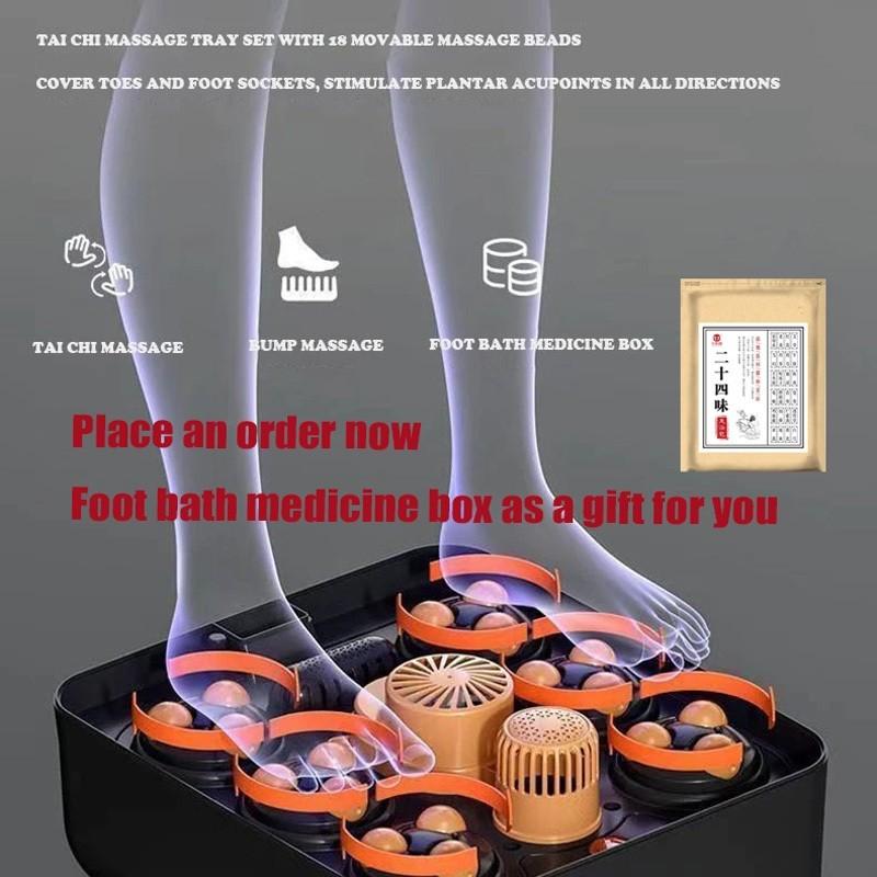 Faltbarer Fußbad-Eimer Automatischer Heiz-Fußbad-Eimer Fußbad-Massagegerät Tragbarer Intelligenter Fußwasch-Eimer