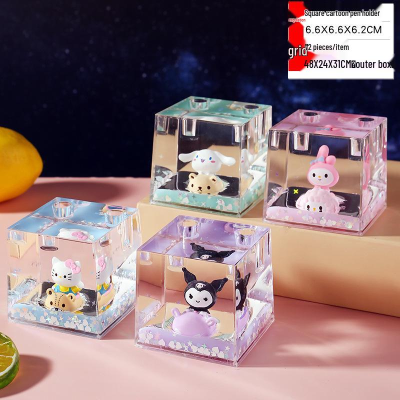 Panda Glitter Liquid Motion Hourglass - Decompression Toy & Acrylic Decoration Gift