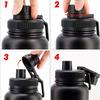Plastic Sports Bottle Lid Leak Proof Vacuum Cup Lid Water Bottle Handle Cover  Wide Mouth Tumbler