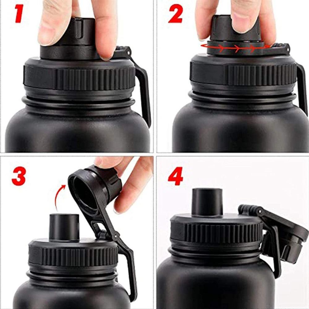 Plastic Sports Bottle Lid Leak Proof Vacuum Cup Lid Water Bottle Handle Cover  Wide Mouth Tumbler