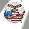 4th of July Acrylic Puzzle Suncatcher, Patriotic Window Hanging Ornament, 250th Anniversary America Sun Catcher Jigsaw Puzzle Kit for Independence Day
