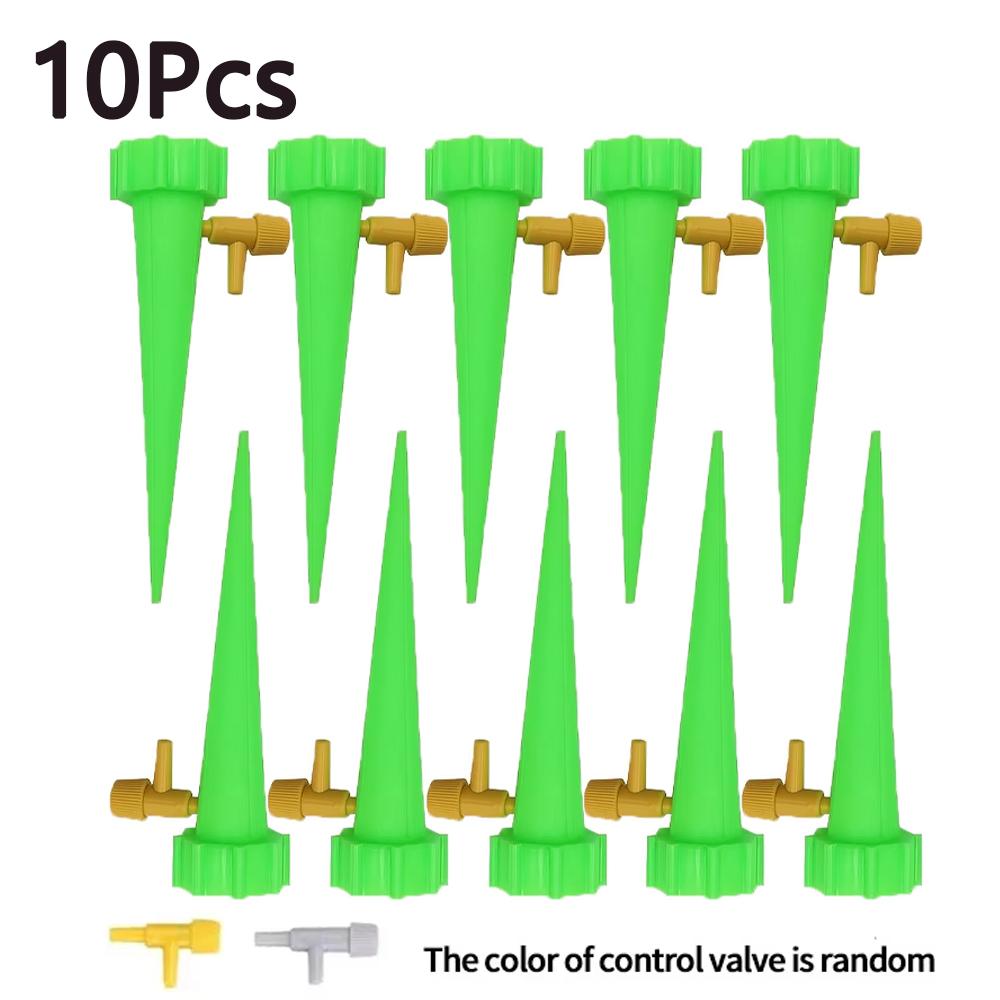 5/6/10/12pcs Watering Spikes Plants Self Watering Planter Insert with Adjustable Drip Valve Auto Vacation Plant Watering Devices
