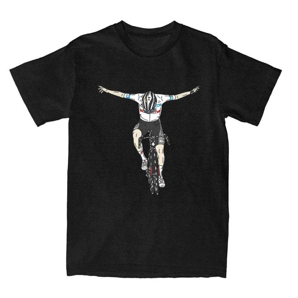 2025 Pánské cyklistické tričko Tadej Pogy Tým Pogi, Tričko s krátkým rukávem, Tričko s kulatým výstřihem, Bavlněné tričko, Léto Tour De France