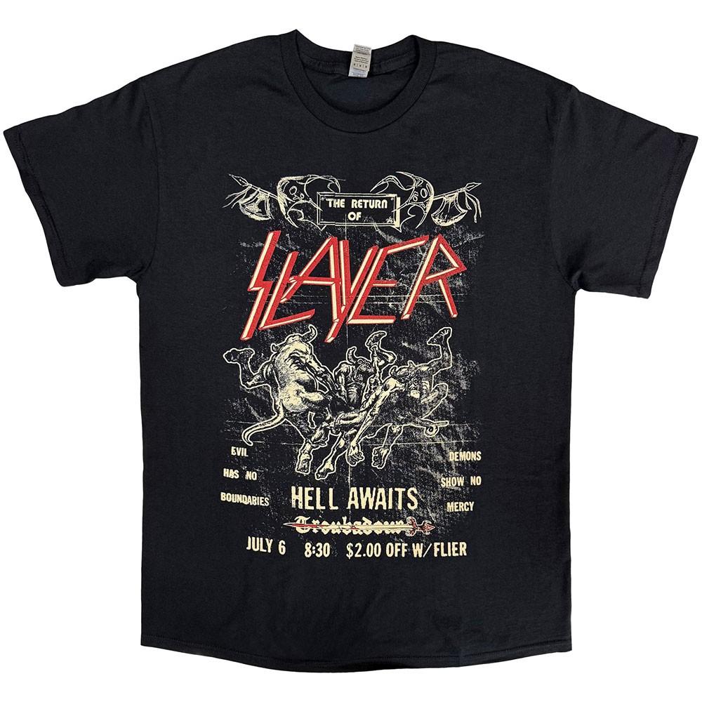 Slayer Unisex TShirt Vintage Flyer Black