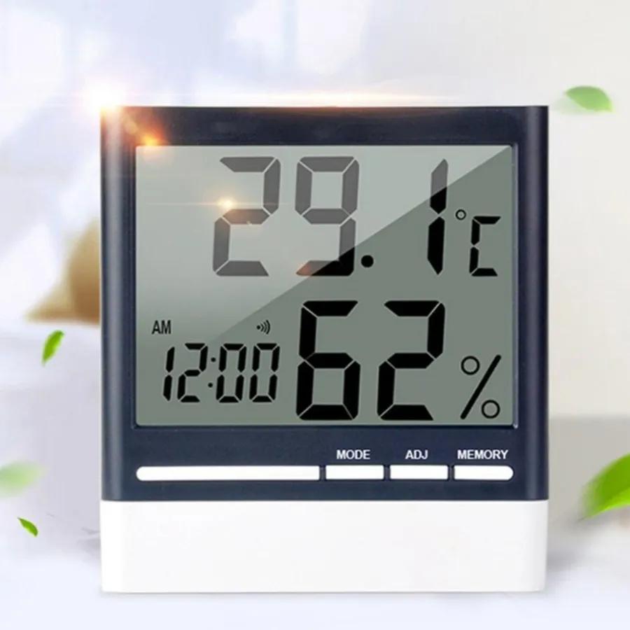 Home Weather Station, Room Thermometer, Hygrometer, Alarm Clock, Home Thermometer, Weather Station, Table Clock
