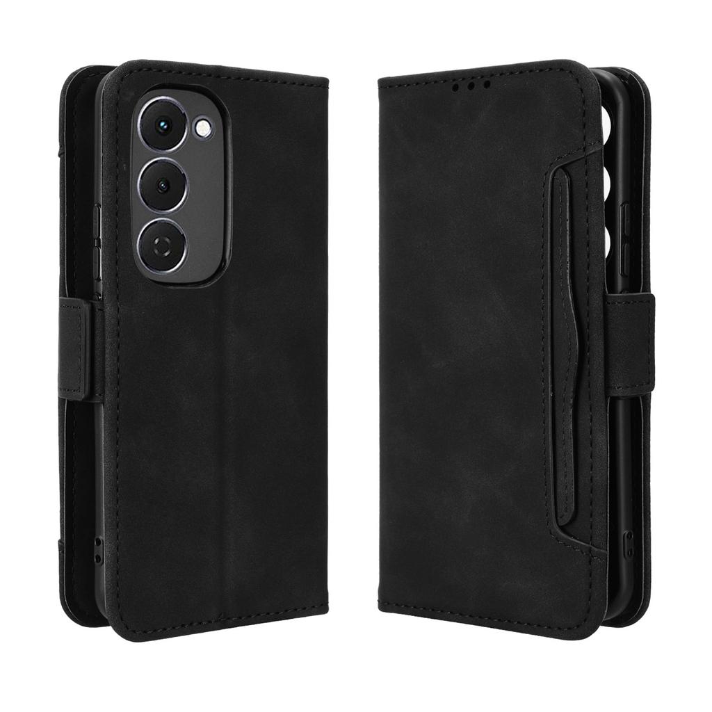 For TECNO Spark 40 Pro+ 4G Leather Case Phone Wallet Cover with Multiple Card Slots