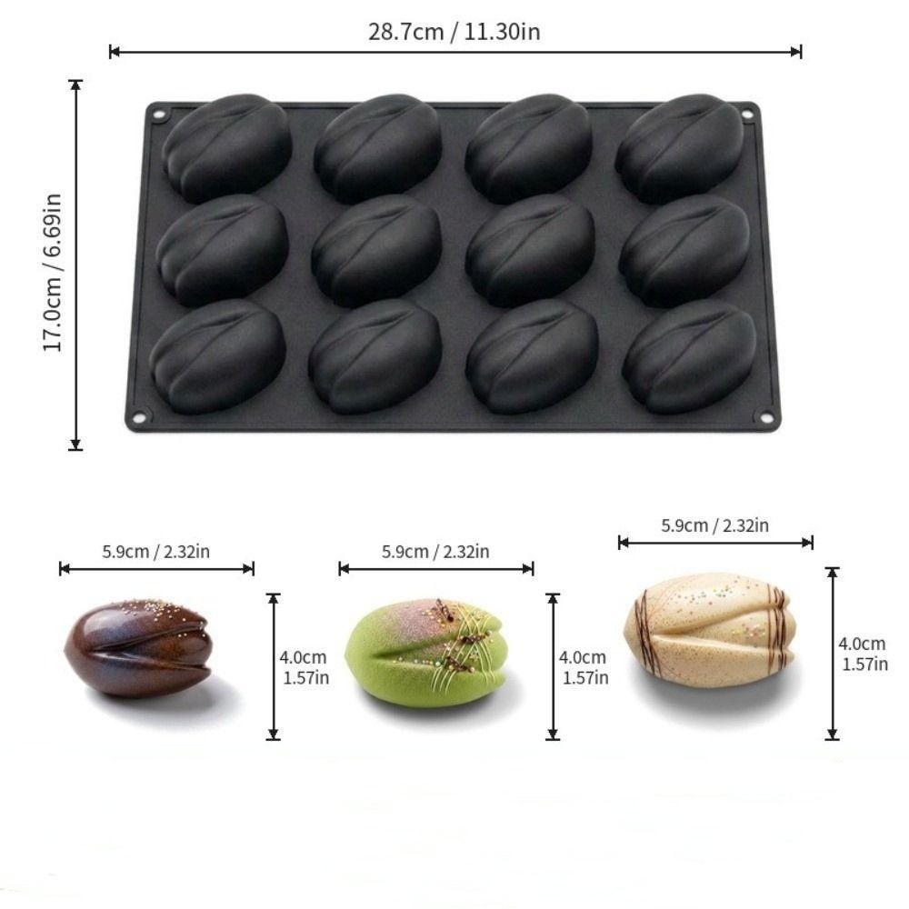 Food Grade Silicone Mousse Cake Mold 6/12-Cell DIY Soap Mold Silicone Mold Dessert Making