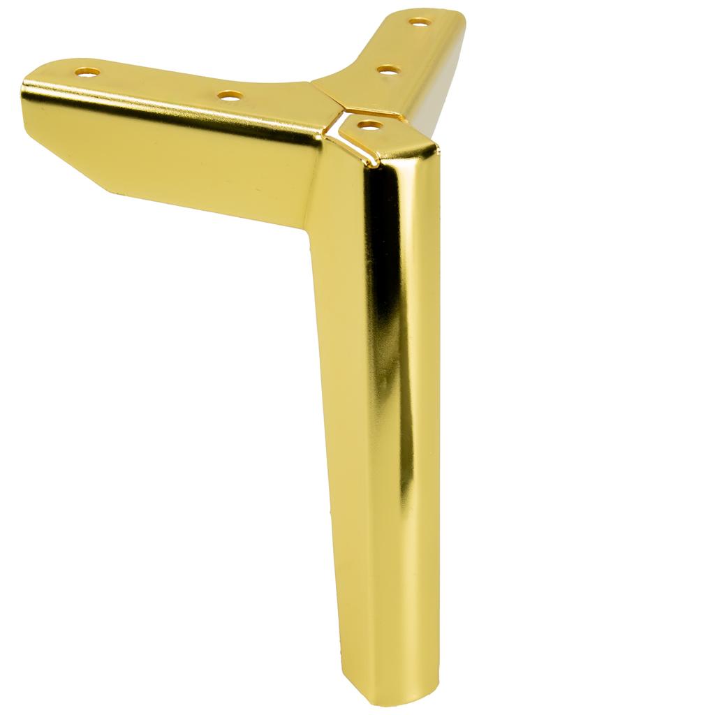 Anchor Loft furniture leg, gold chrome, height 15 cm