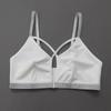 Women Lace Trim Front Closure Push Up Bra Sexy Bust Support Non Wired