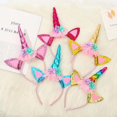 Unicorn Headband: Creative and Funny Accessory for Halloween Parties and Children's Performances.