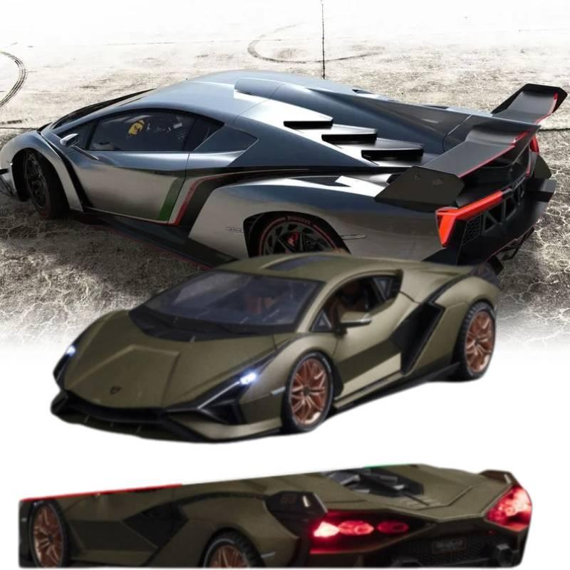 Large Scale 118 Alloy Model Lamborghini Lightning Car With Flashing Lights And Sounds