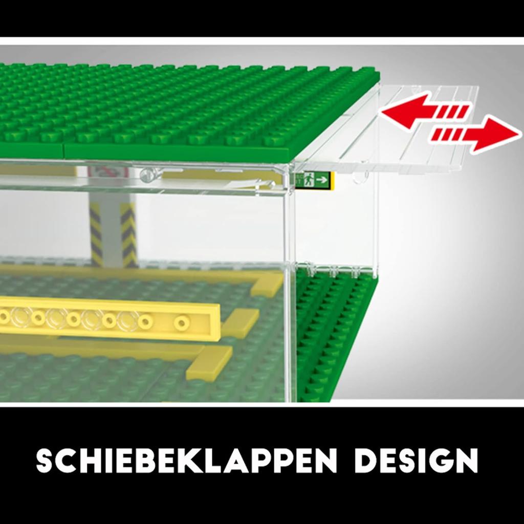 Celawork Building Blocks Garage DIY 3-Layer Showcase Car Parking Garage, Compatible Speed Champion Cars(Without Cars)